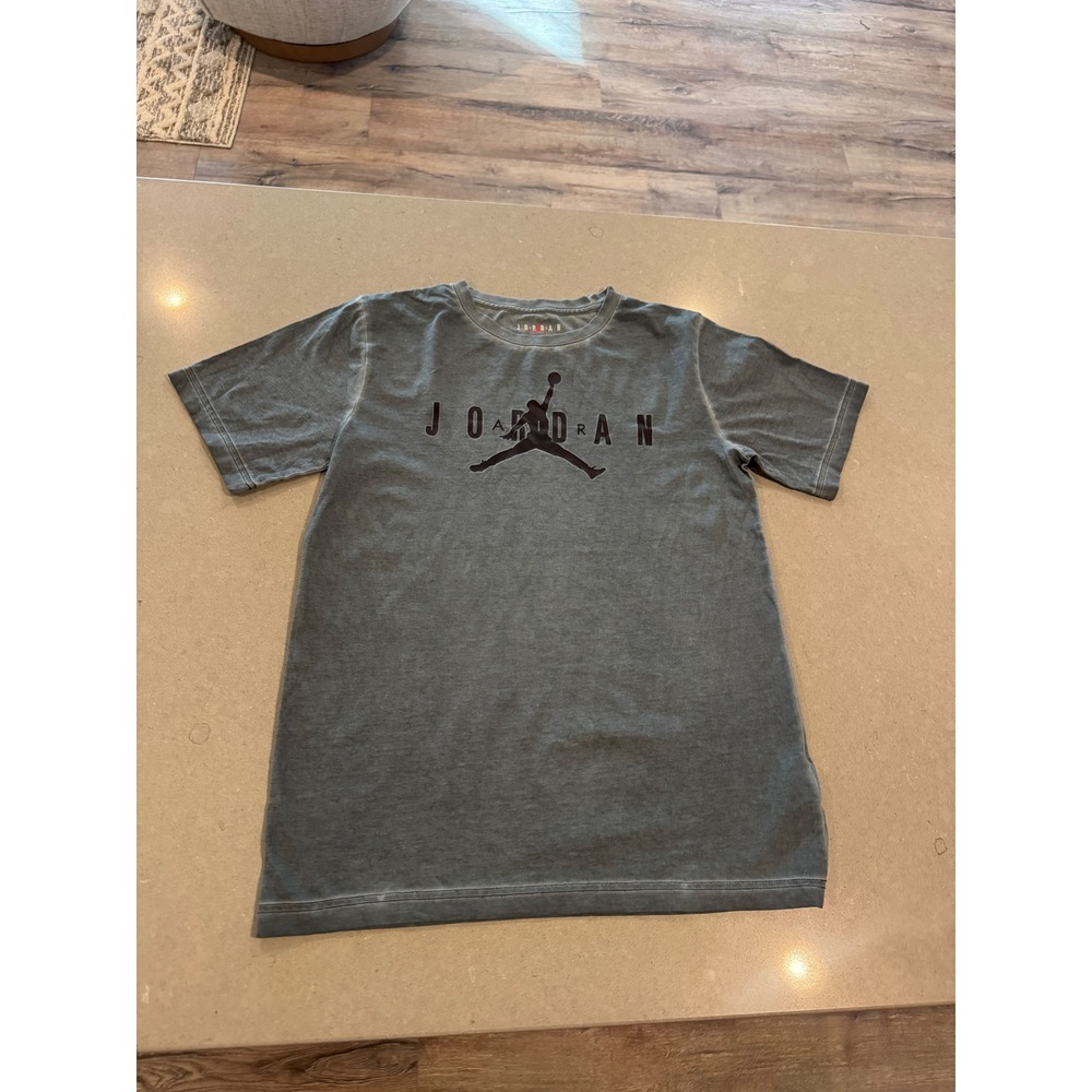 Kids Jordan T Shirt Gray Short Sleeve Graphic Tee Size‎ XL 13 15 Yrs